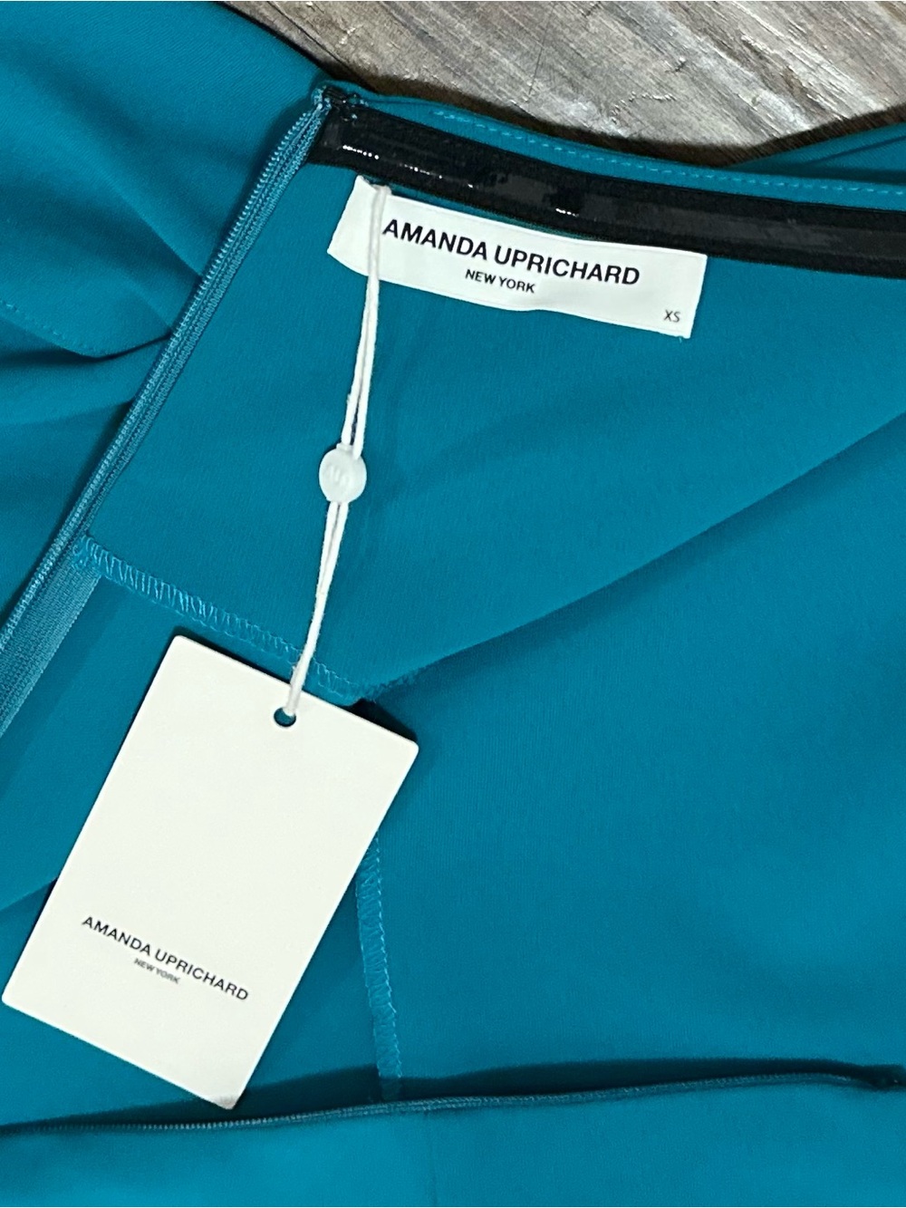 NWT Amanda Uprichard Emiliana Midi Drsss in Jade Green. Size XS. - Picture 11 of 16